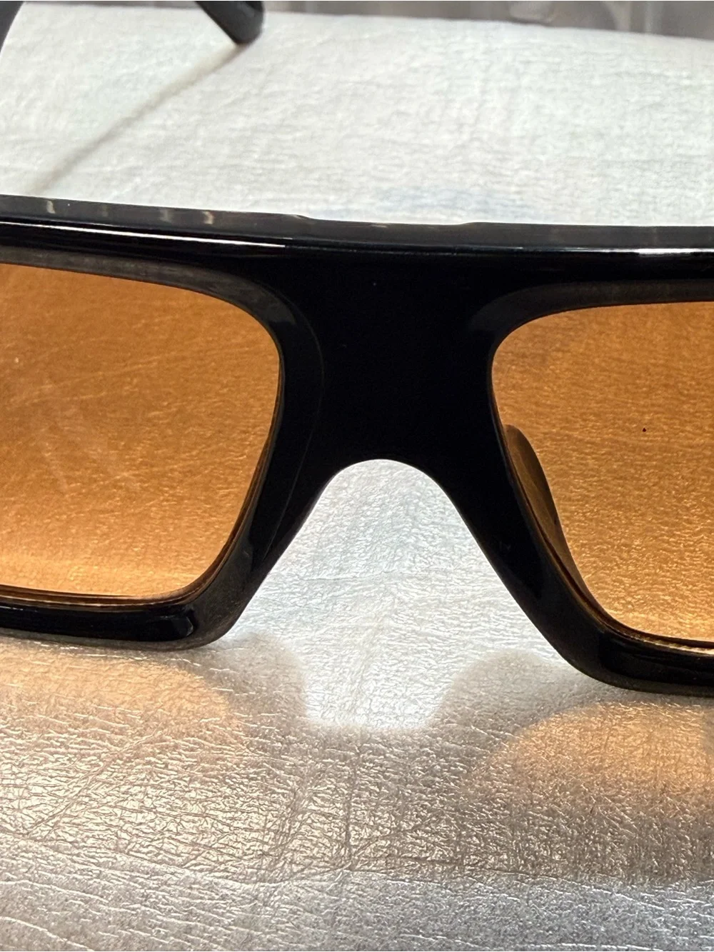 True Religion Men's Glossy Black Sunglasses with Yellow Mirror Lenses-NWT